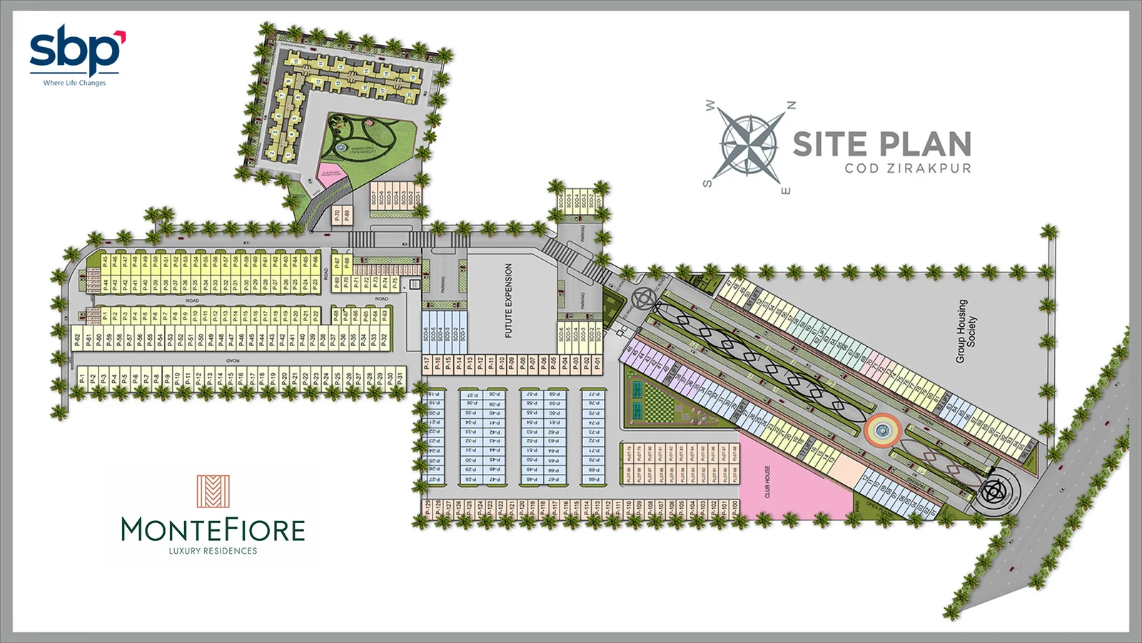 sbp montefiore flats - site plan